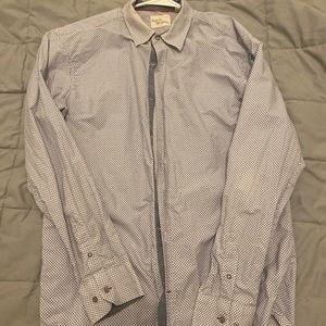 Mens Dress Shirt XL Age of Wisdom Blue